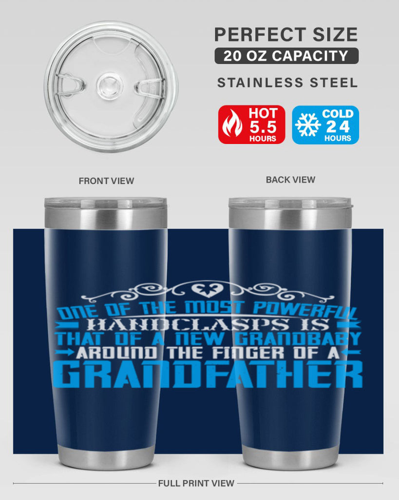 One of the most powerful handclasps is that of a new grandbaby 76#- grandpa - papa- Tumbler