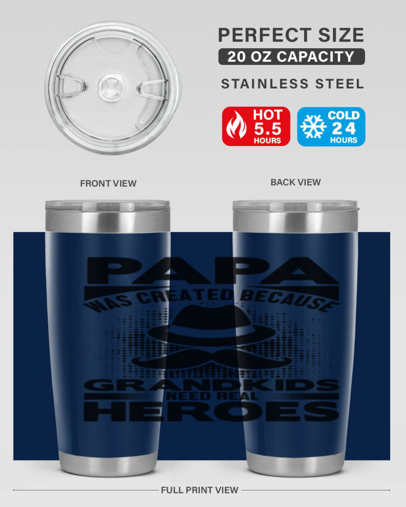 Papa was 126#- grandpa - papa- Tumbler