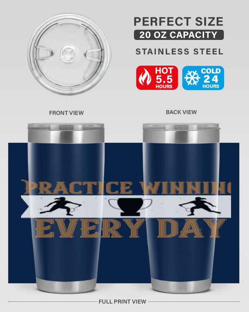 Practice winning every day 1922#- badminton- Tumbler