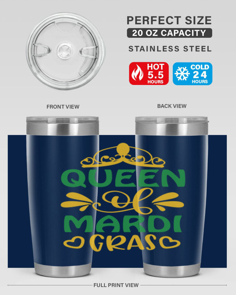 Queen Of Mardi Gras 134#- fashion- Cotton Tank