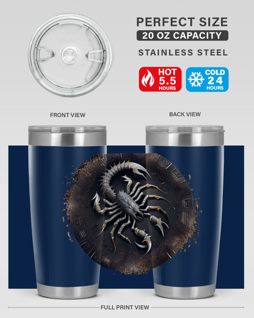 Scorpius 467#- zodiac- Tumbler