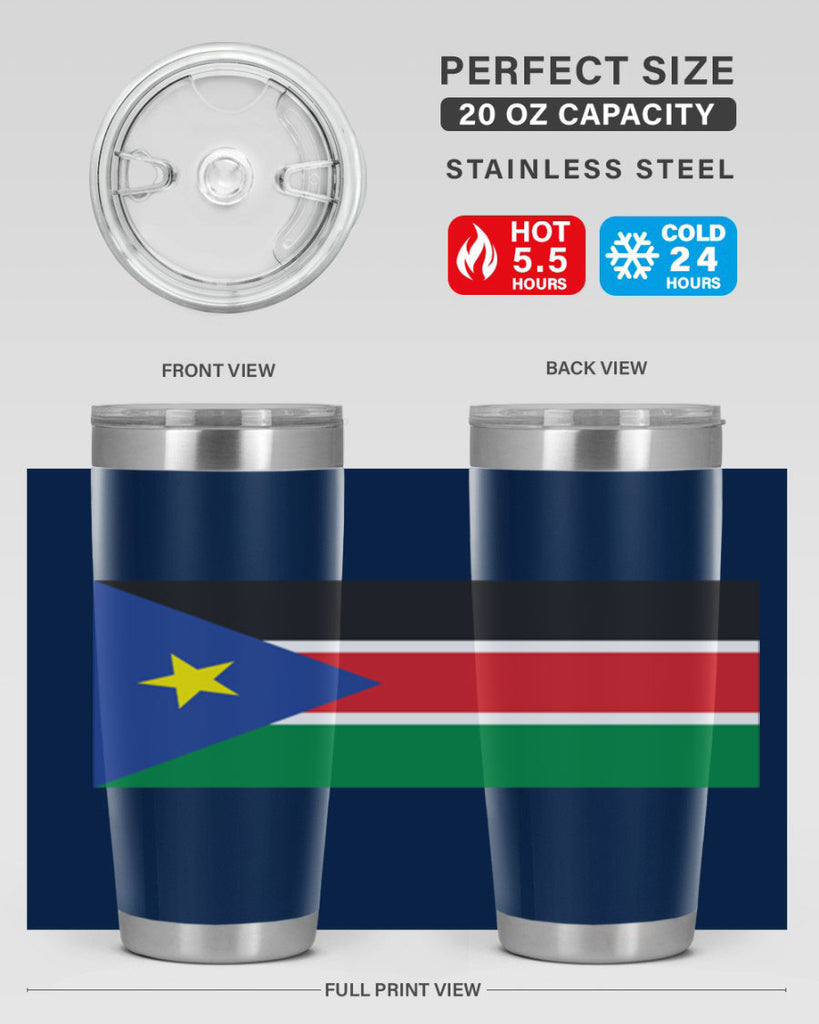 South Sudan 34#- world flags- Tumbler