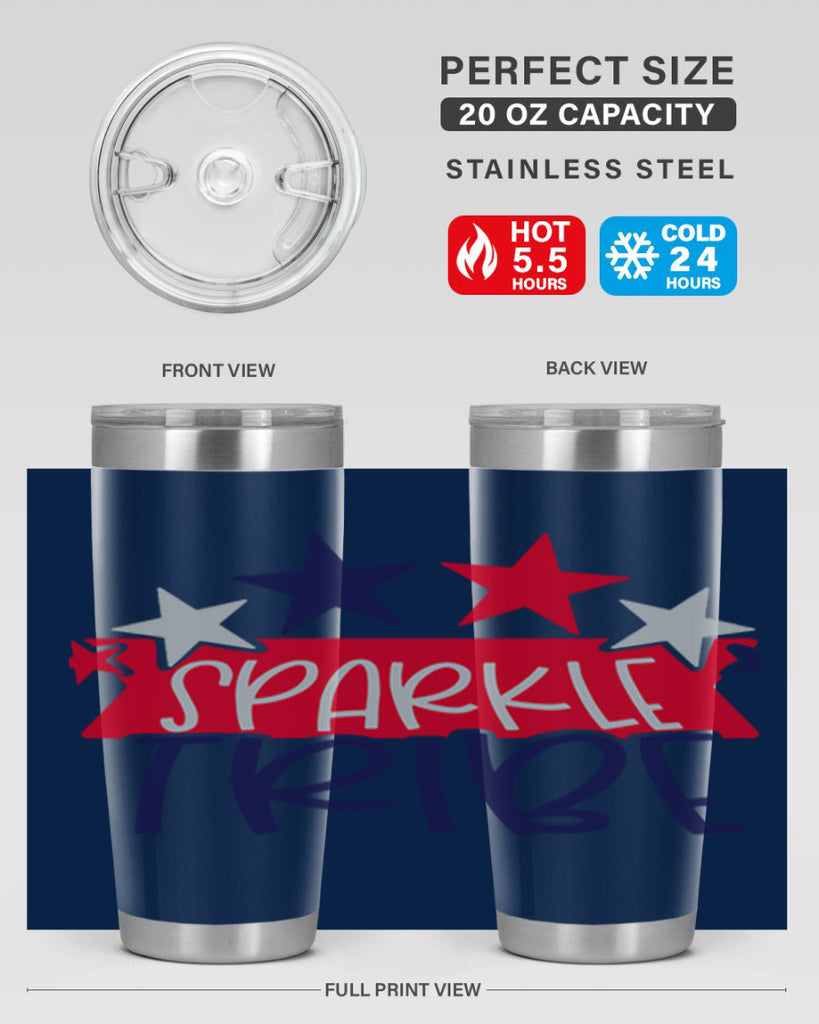 Sparkle Tribe Style 172#- Fourt Of July- Tumbler