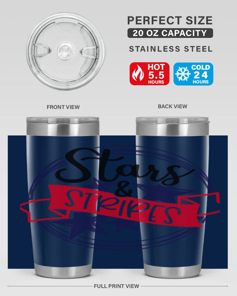 Stars StripeS Style 174#- Fourt Of July- Tumbler