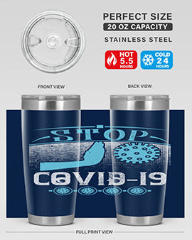 Stop covid Style 22#- corona virus- Tumbler