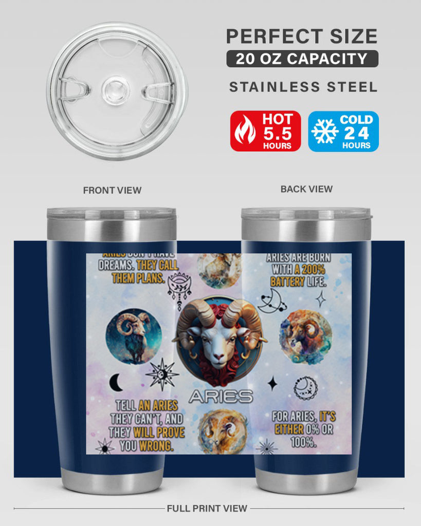 StraightAries 469#- zodiac- Tumbler