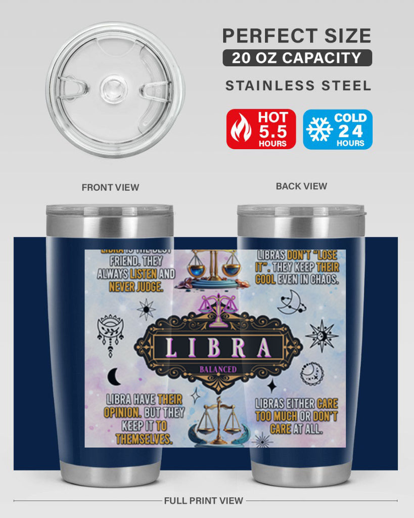 StraightLibra 474#- zodiac- Tumbler