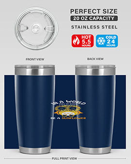 Sunflower Owl In A World A TurtleRabbit 18#- owl- Tumblers