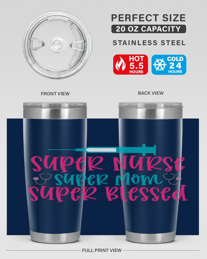 Super Nurse Super Mom Style 347#- nurse- tumbler