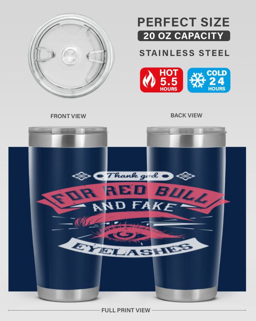 Thank god for Red Bull and fake eyelashes Style 185#- make up- Tumbler