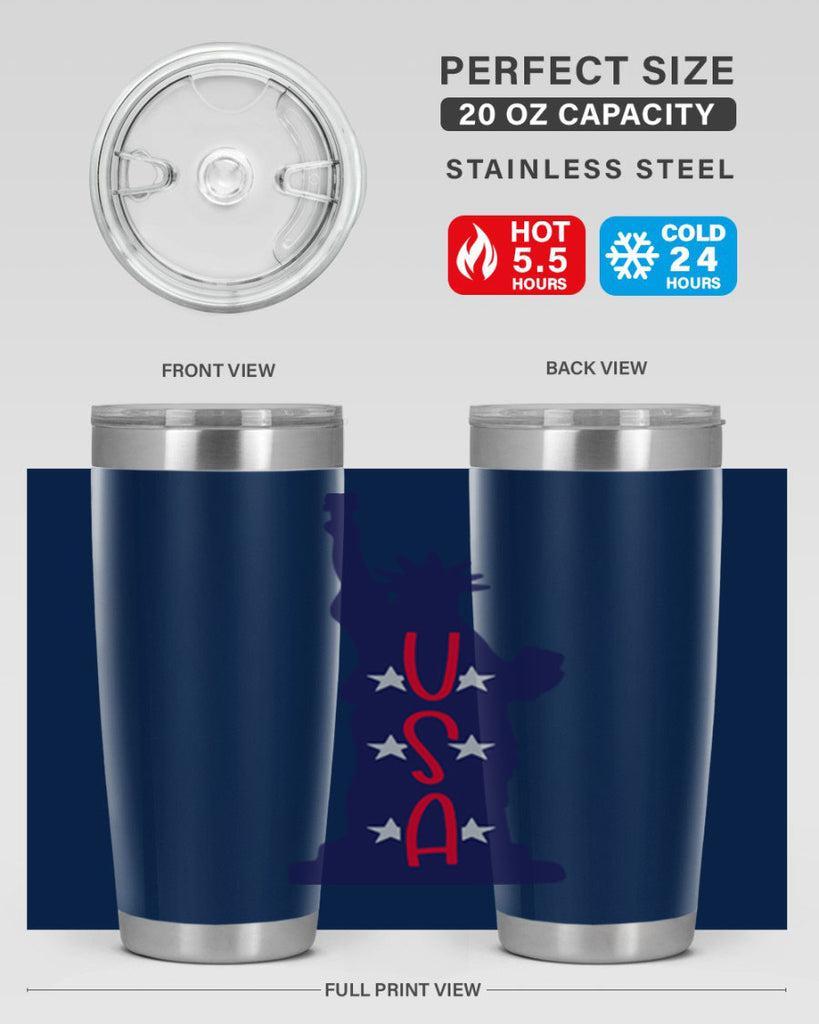 USA Style 181#- Fourt Of July- Tumbler