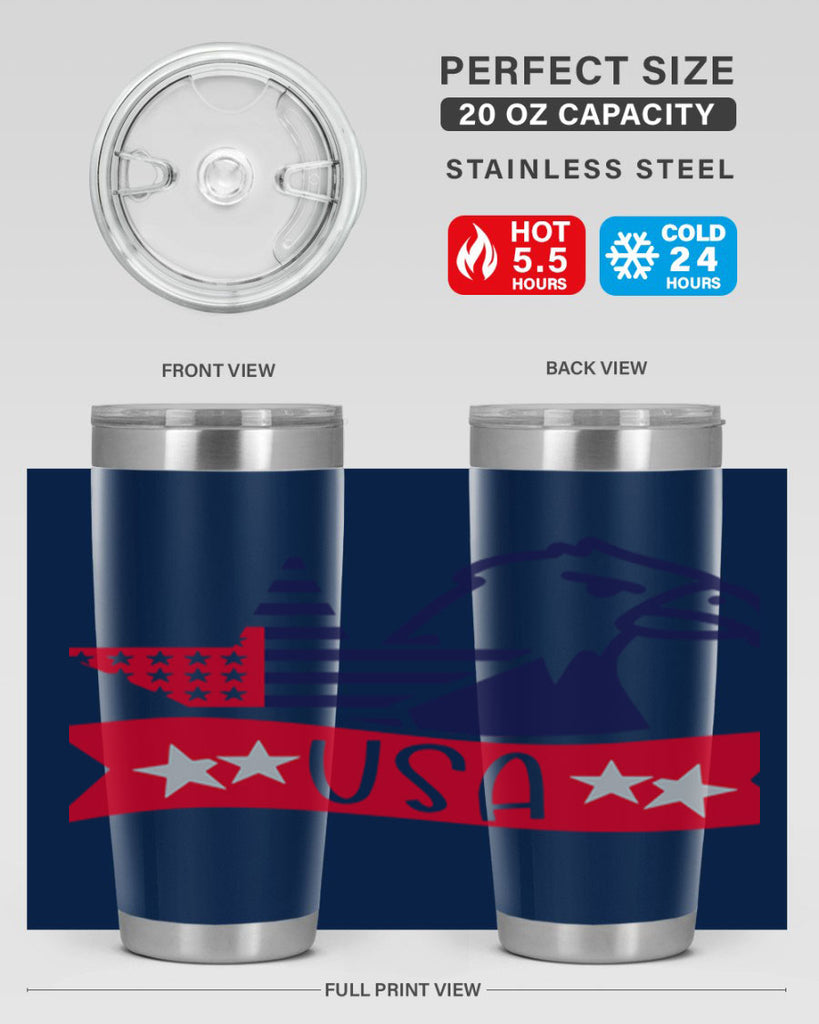 USA Style 182#- Fourt Of July- Tumbler