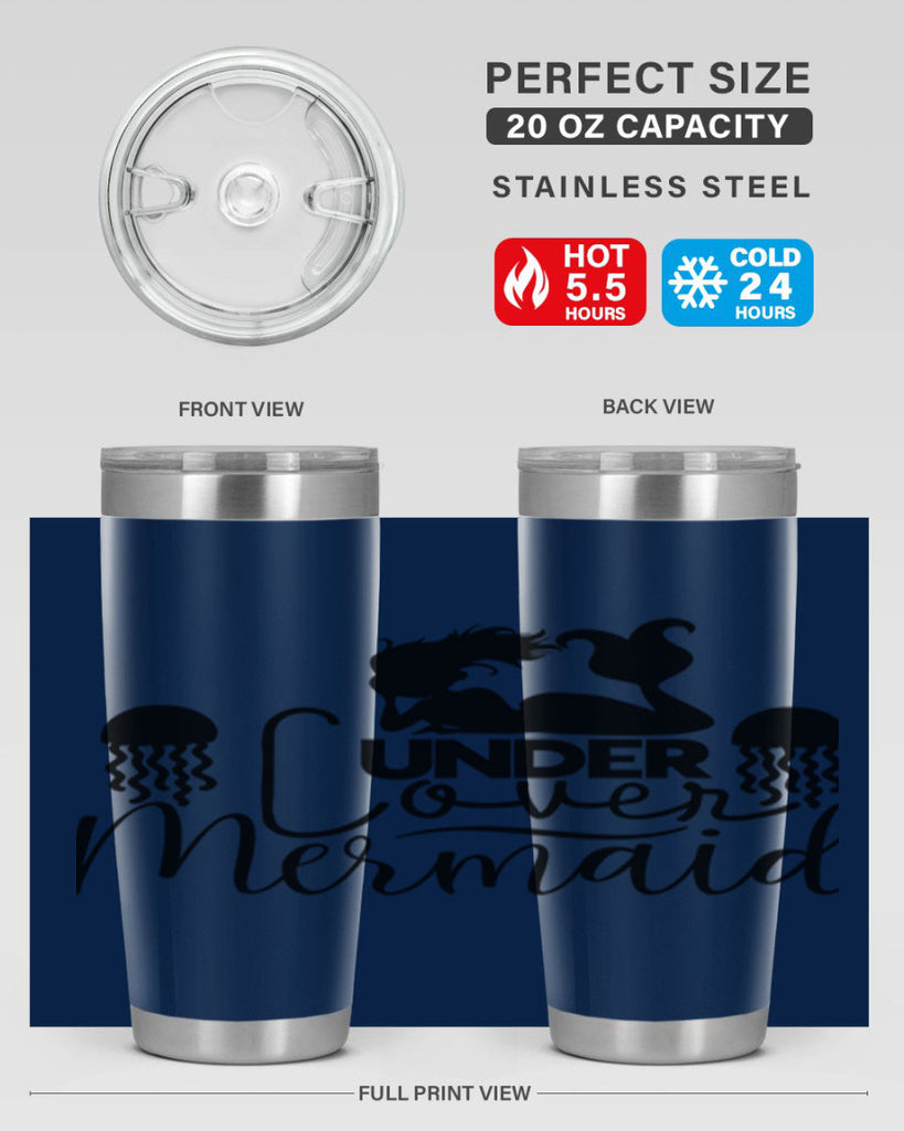Under Cover Mermaid 642#- mermaid- Tumbler