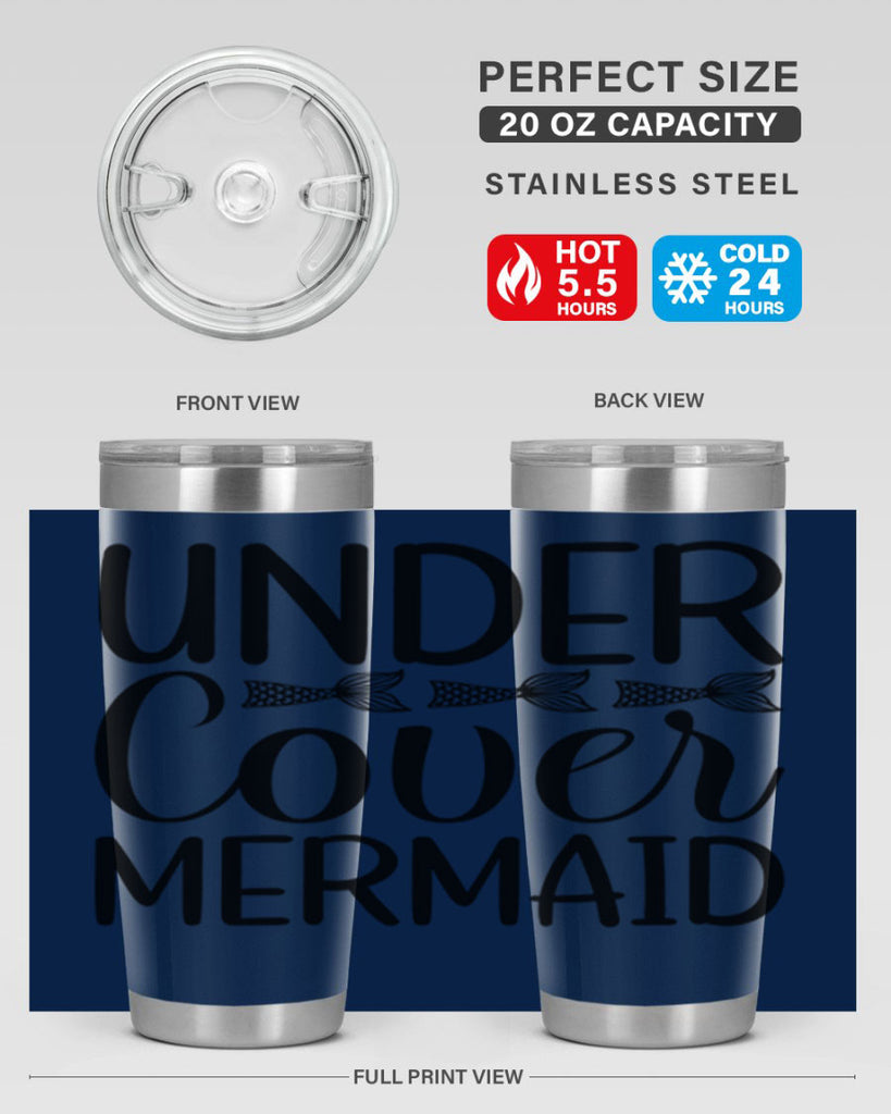 Under Cover Mermaid 647#- mermaid- Tumbler