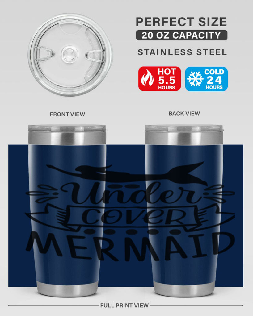 Under cover mermaid 645#- mermaid- Tumbler
