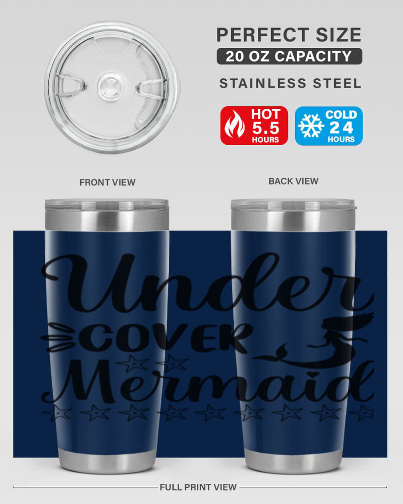 Under cover mermaid 650#- mermaid- Tumbler