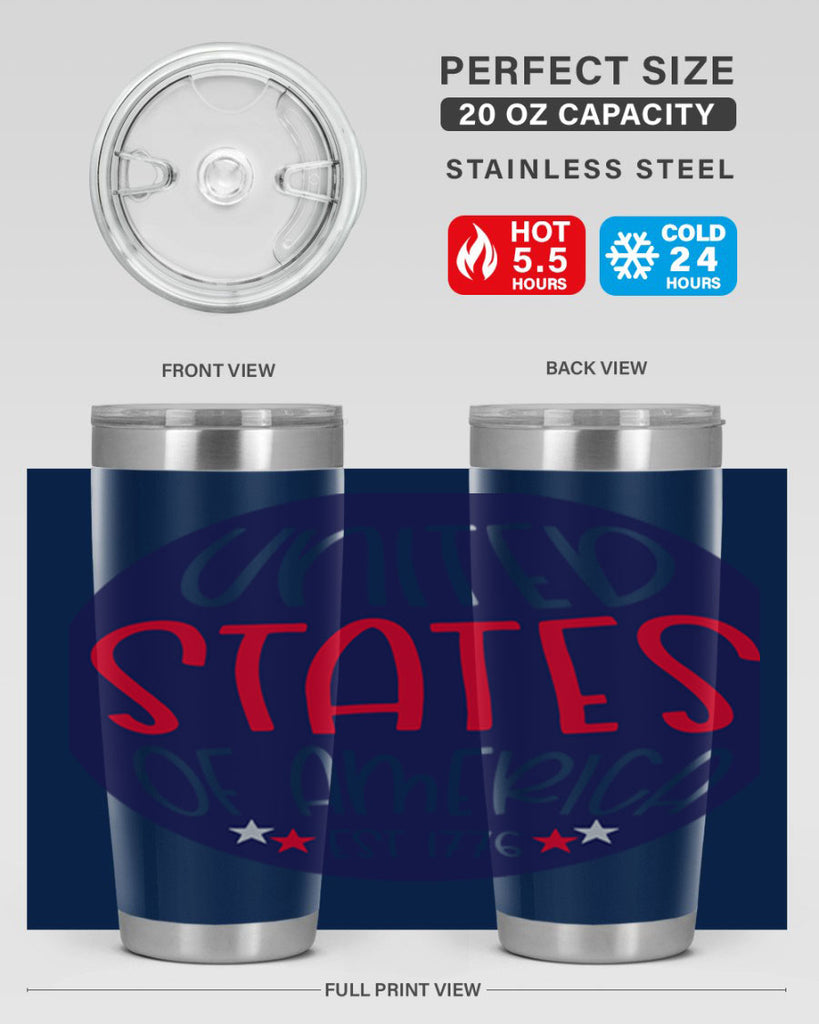 United States Of America Est Style 176#- Fourt Of July- Tumbler
