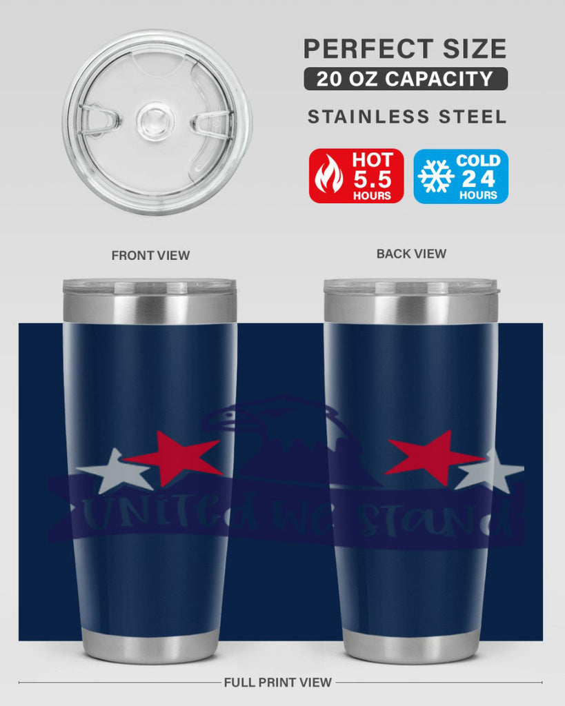United We Stand Style 178#- Fourt Of July- Tumbler