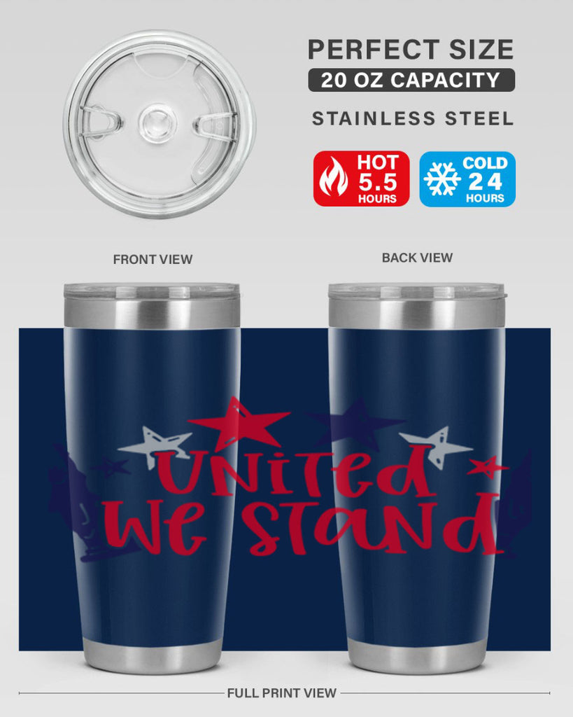 United We Stand Style 179#- Fourt Of July- Tumbler