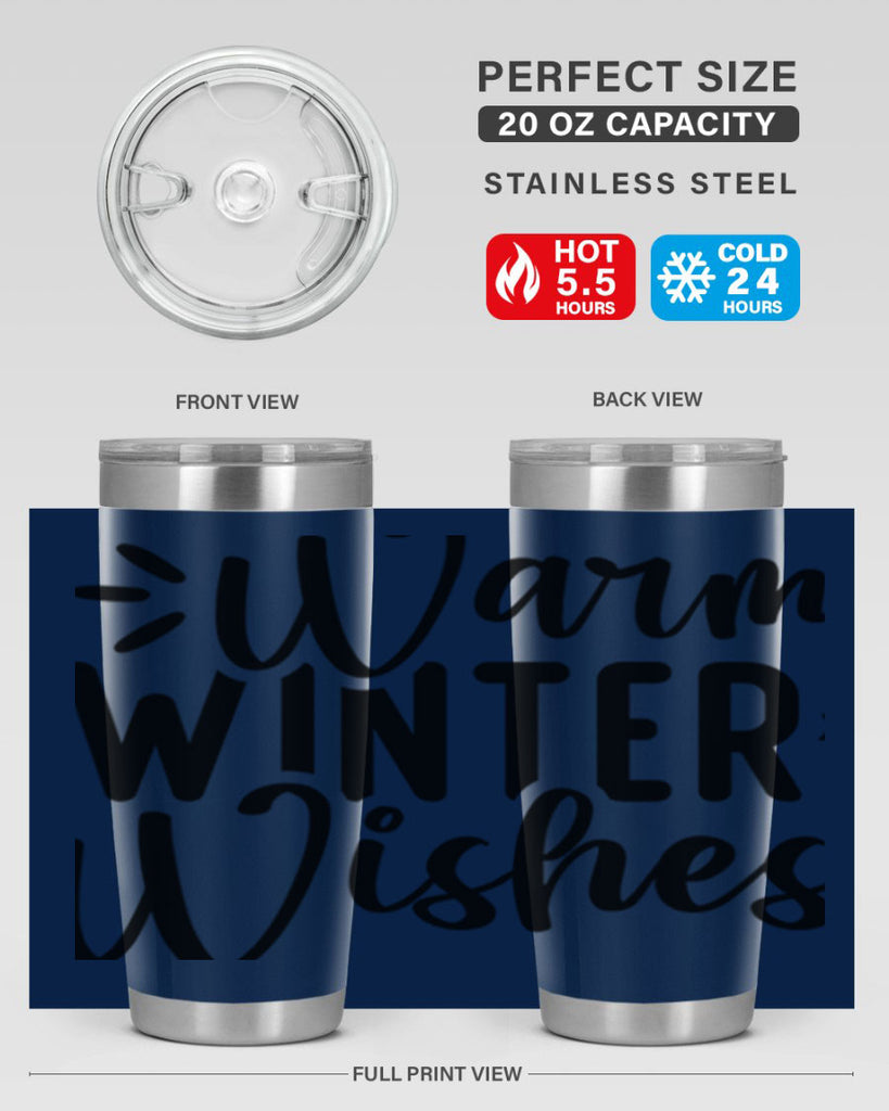Warm Winter Wishes459#- winter- Tumbler