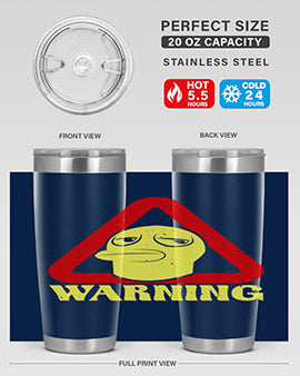 Warning Style 12#- duck- Tumbler