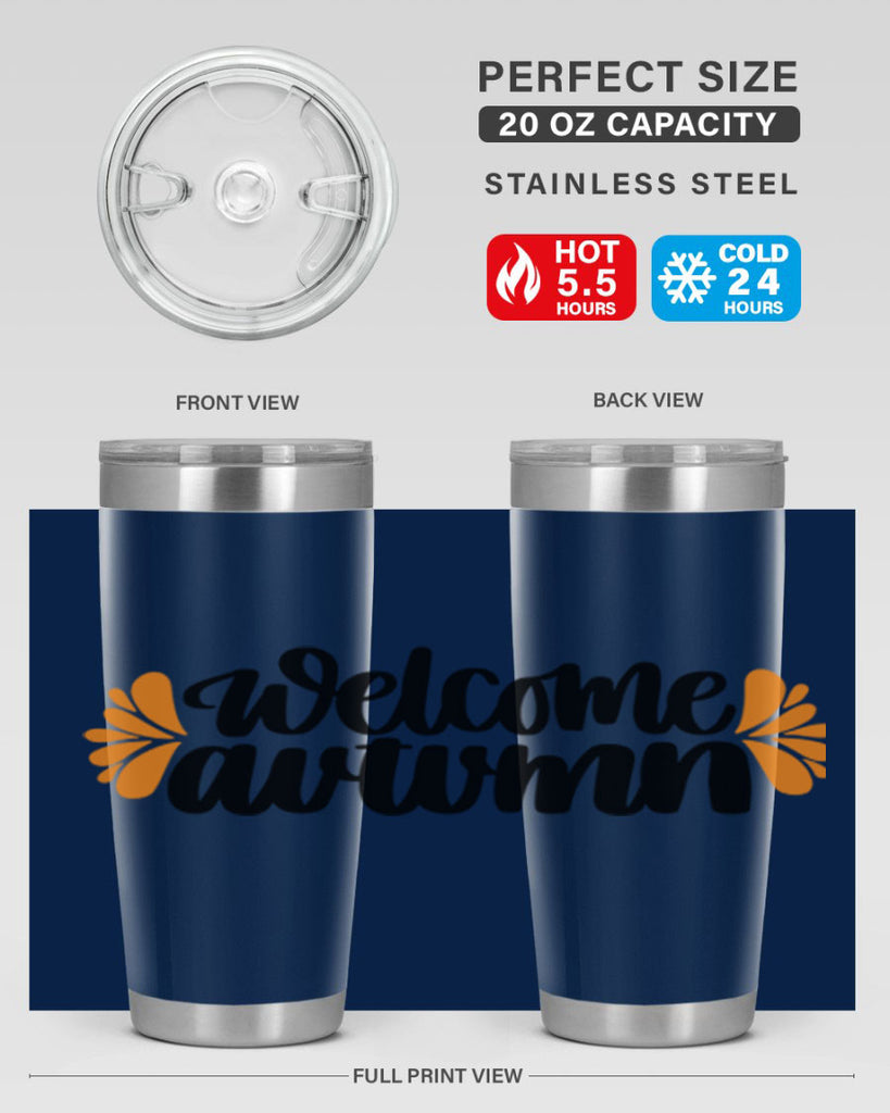 Welcome Autumn 513#- fall- Tumbler