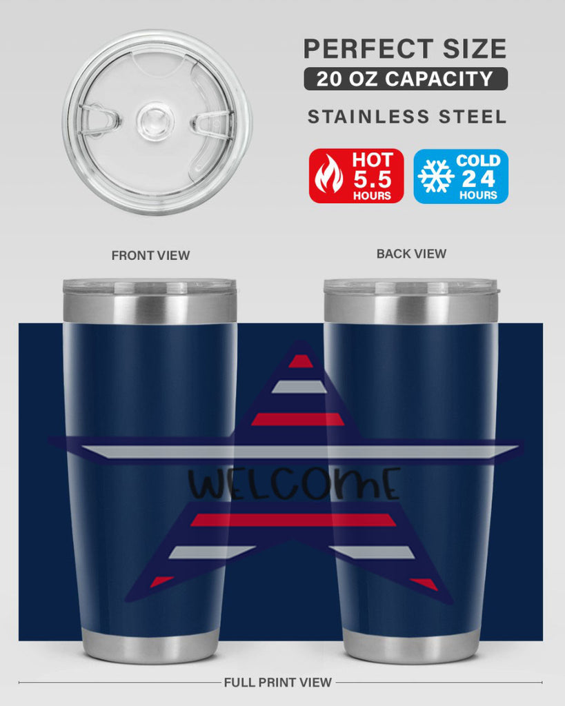 Welcome Style 186#- Fourt Of July- Tumbler