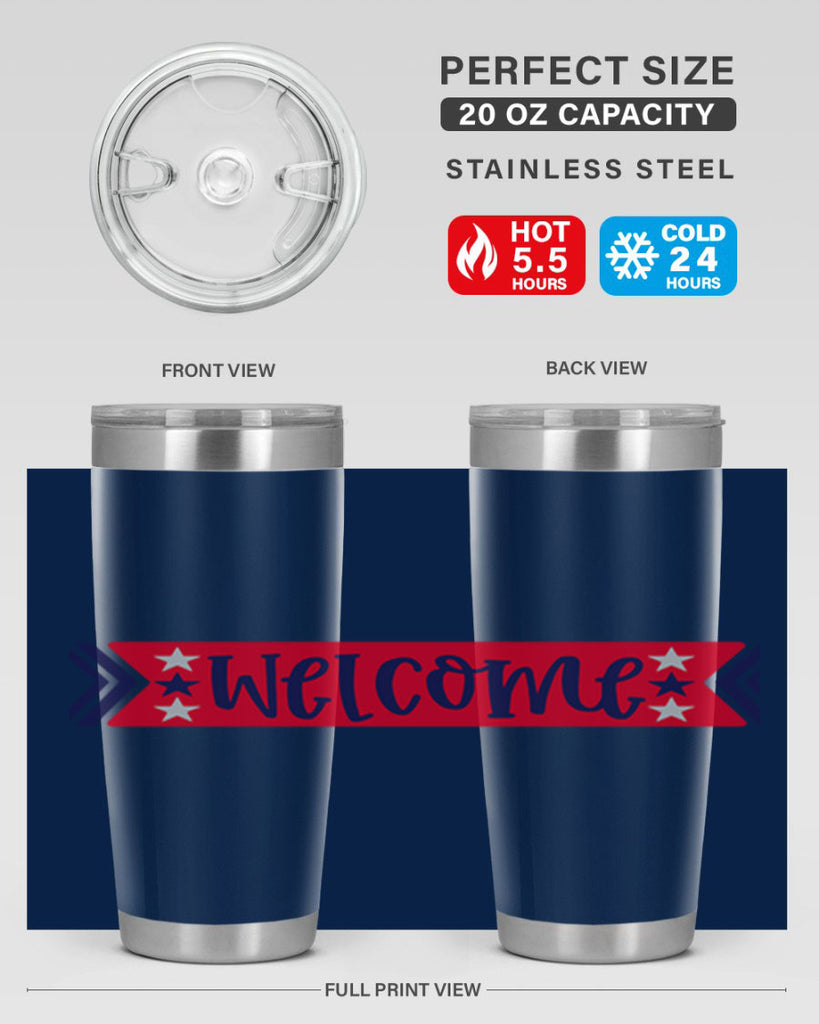 Welcome Style 187#- Fourt Of July- Tumbler