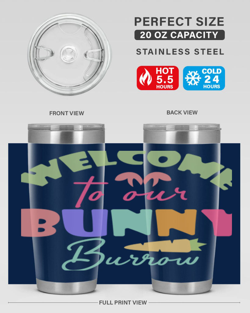 Welcome to our bunny burrow588#- spring- Tumbler