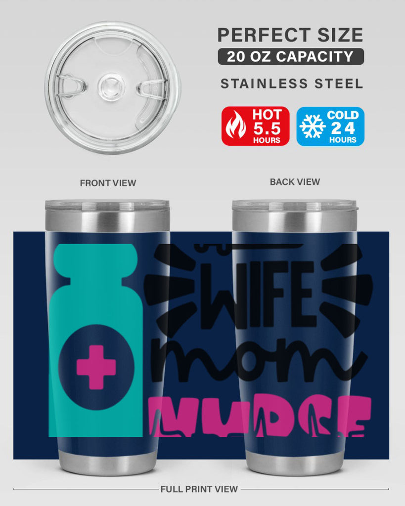 Wife Mom Nurse Style Style 10#- nurse- tumbler