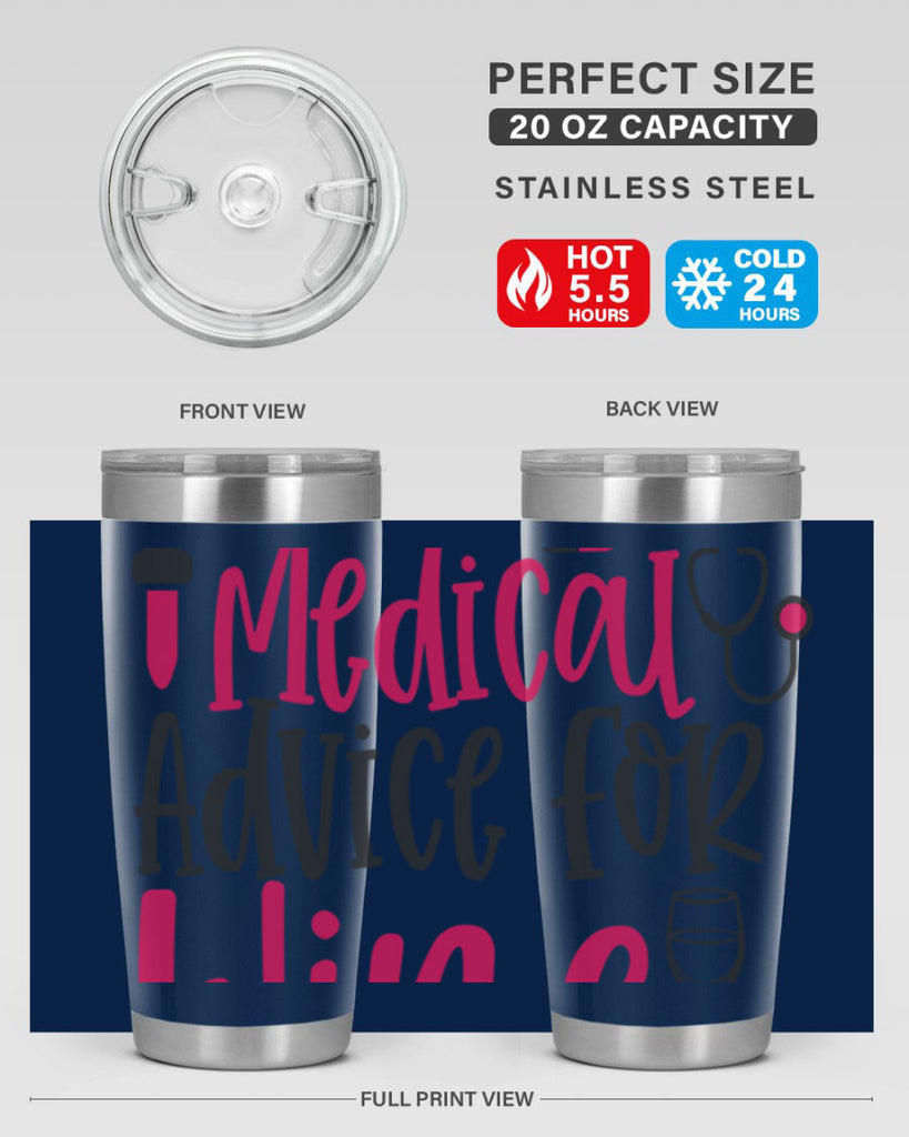 Will Trade Medical Advice for Wine Style 344#- nurse- tumbler
