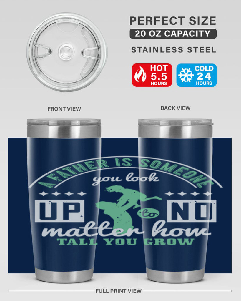 a father is someone 125#- fathers day- Tumbler