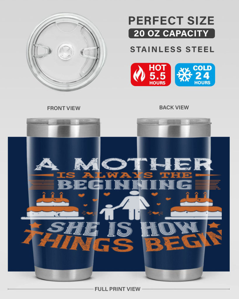 a mother is your first friend 12#- mothers day- Tumbler