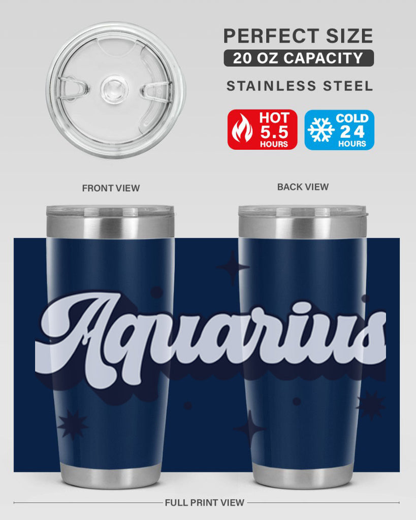 aquarius 82#- zodiac- Tumbler