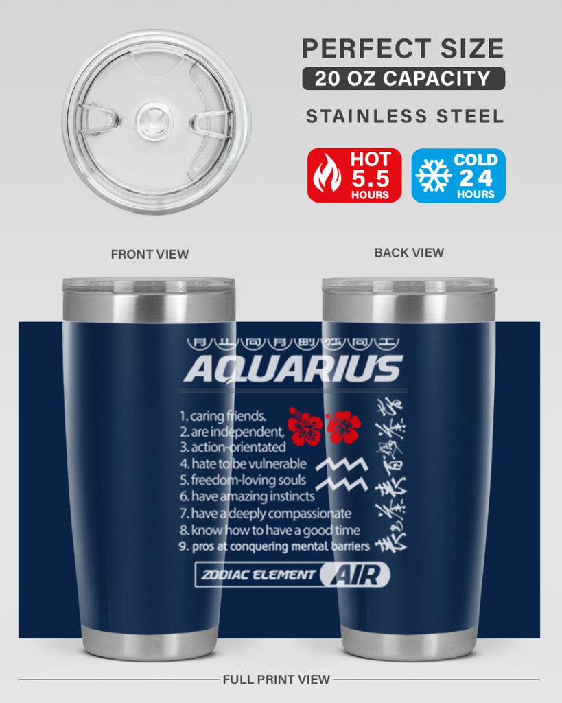 aquarius 85#- zodiac- Tumbler