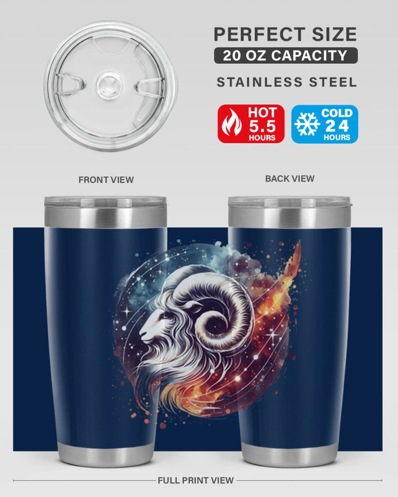 aries 124#- zodiac- Tumbler