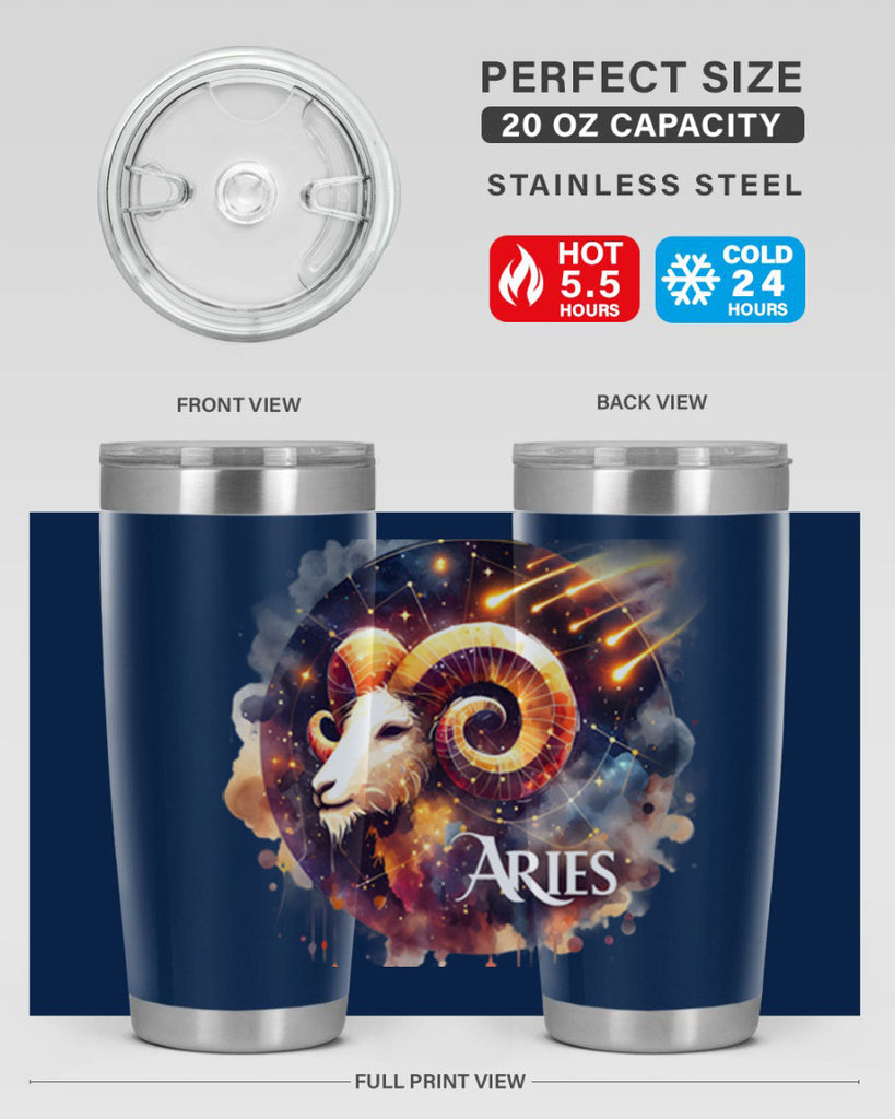 aries 127#- zodiac- Tumbler