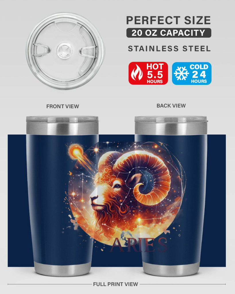 aries 130#- zodiac- Tumbler