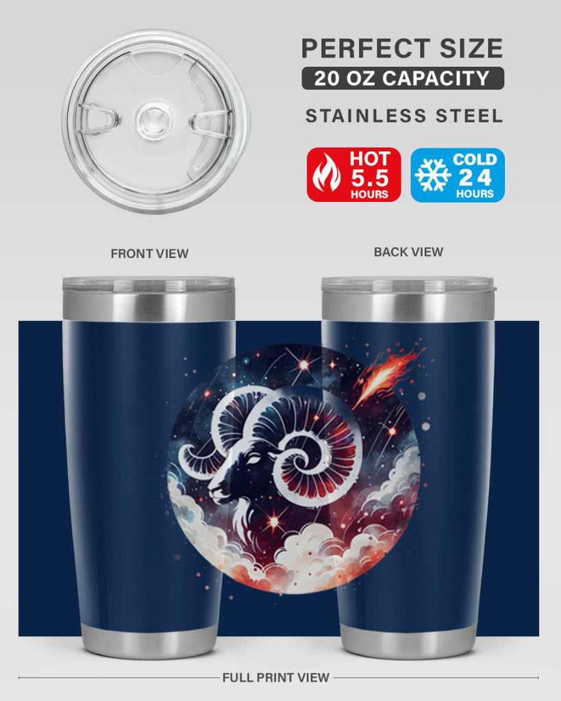 aries 140#- zodiac- Tumbler