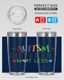 autism different not less Style 5#- autism- Tumbler