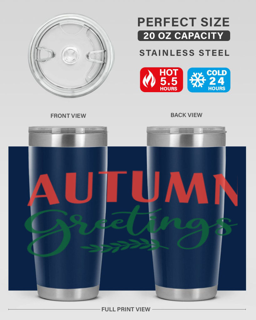 autumn greetings 14#- fall- Tumbler