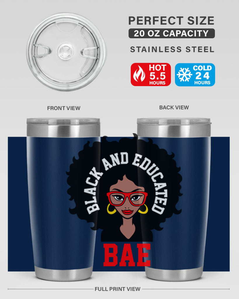 bae black and educated 267#- black words phrases- Cotton Tank
