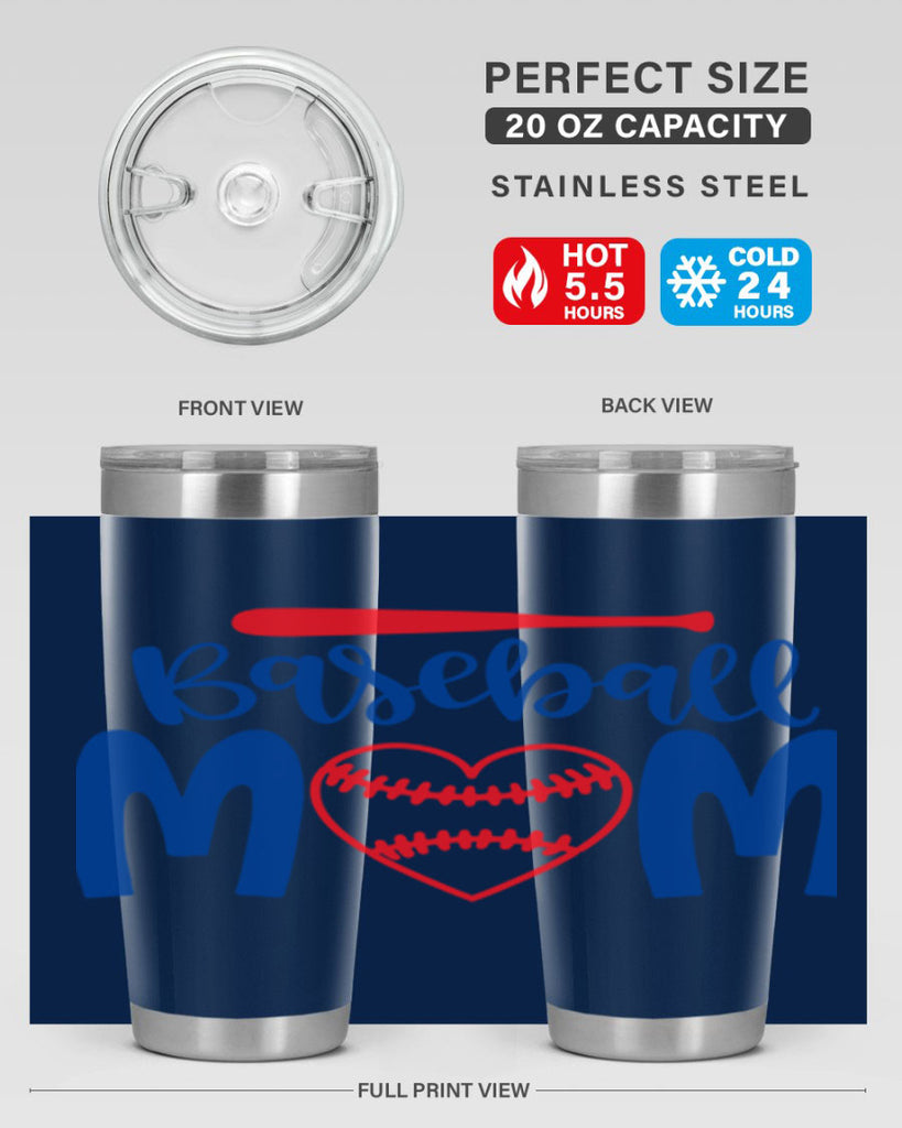 baseball mom 2077#- baseball- Tumbler