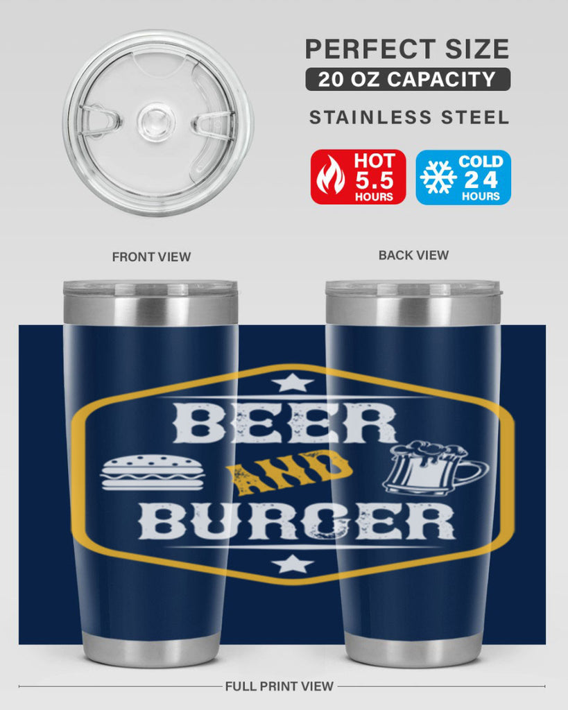 beer and burger 111#- beer- Tumbler