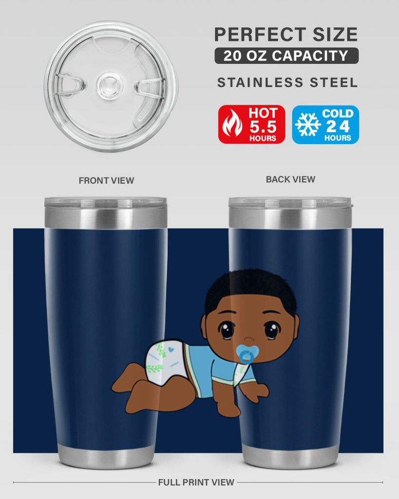 black baby boy 1#- black men - boys- tumbler