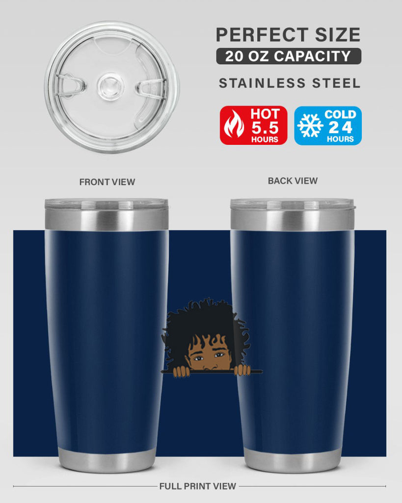 black boy 4#- black men - boys- tumbler