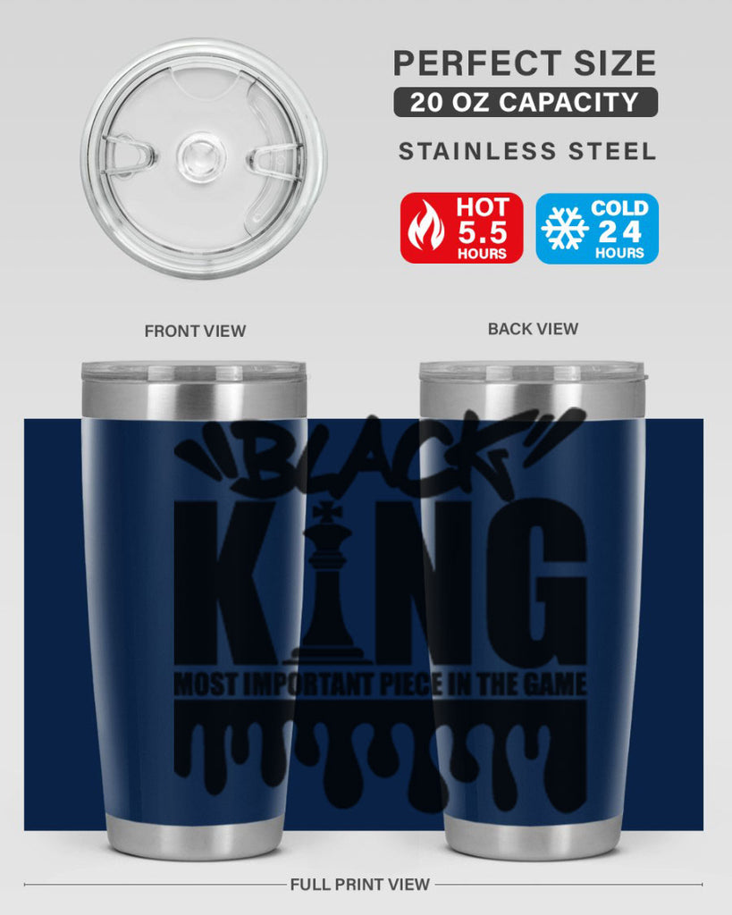 black king 174#- black words phrases- Cotton Tank