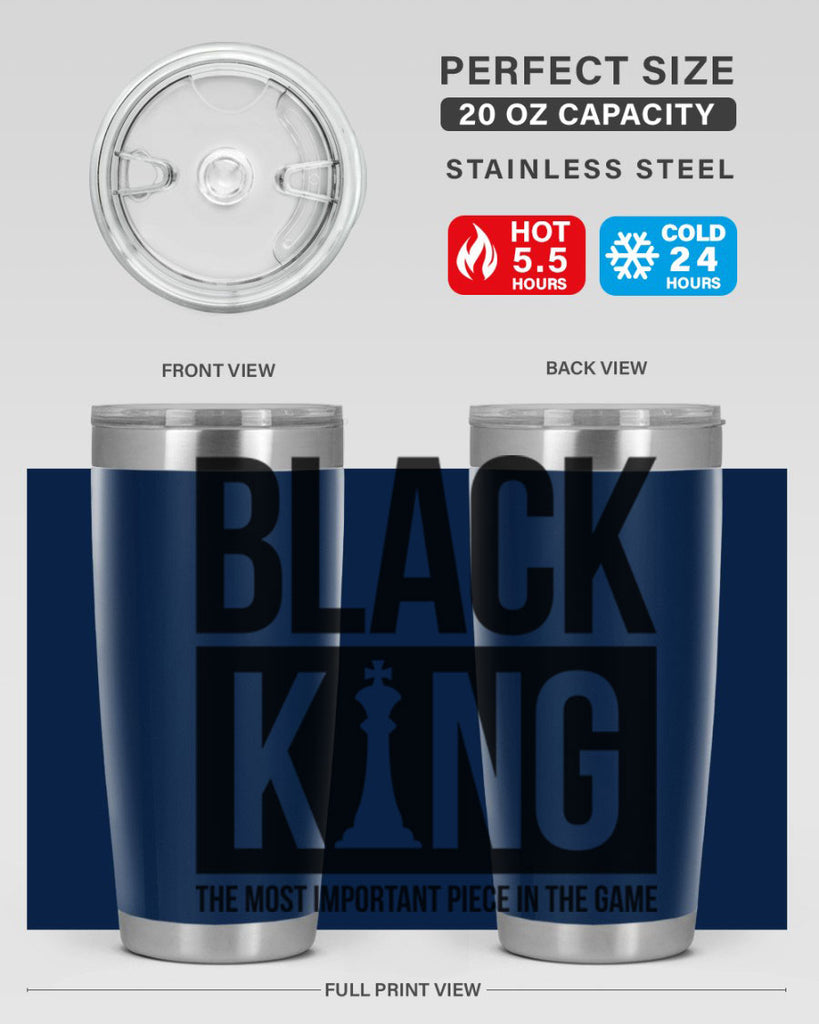 black king 234#- black words phrases- Cotton Tank