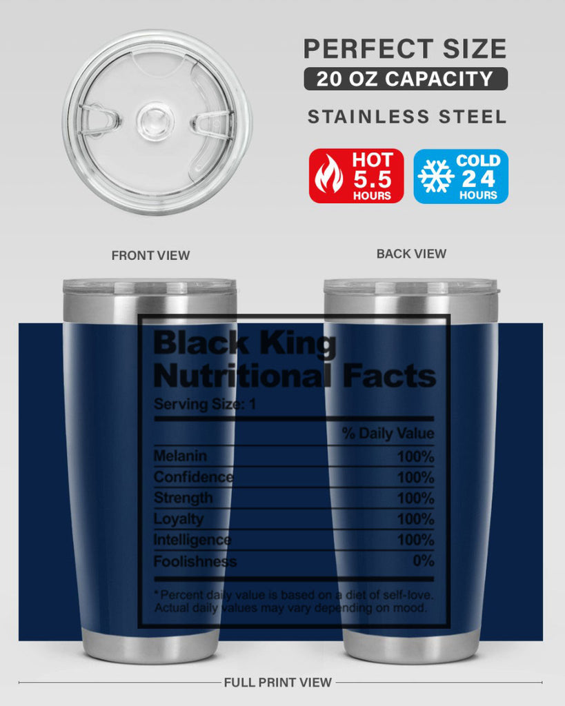 black king nutritional facts 231#- black words phrases- Cotton Tank