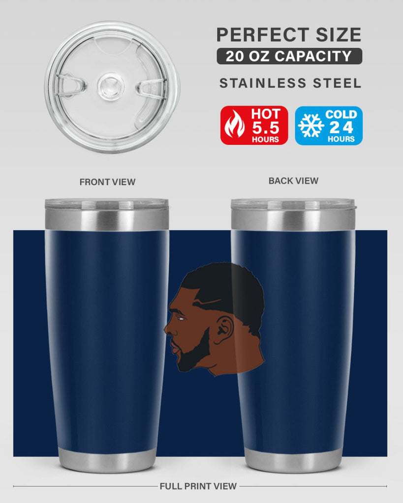 black man 26#- black men - boys- tumbler